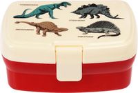 Rex London Dinosaurs Lunchbox avec plateau - Rouge