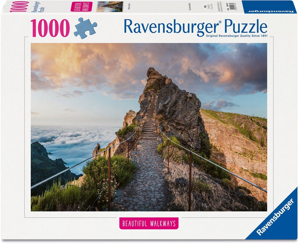 Ravensburger Puzzel 12001765 - Heavenly Mountain Trail, Beautiful Walkways Collection, puzzel van 1000 stukjes voor natuurliefhebbers en wandelliefhebbers vanaf 14 jaar