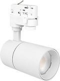 BES LED LED Railspot - Track Spot - Prixa Refin - 3-Fase - 20W 1600lm 36D - 865 Helder/Koud Wit 6500K - Mat Wit