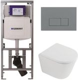 Geberit QeramiQ Dely Toiletset - Mat Wit
