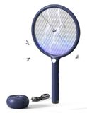 AROEVE Elektrische muggenmepper, 2-in-1, muggenlamp, 4000 V | USB-laadstation, 1200 mAh, automatische aantrekkingsmodus, ledlicht, 3-laagse bescherming, voor binnen en buiten, kantoor