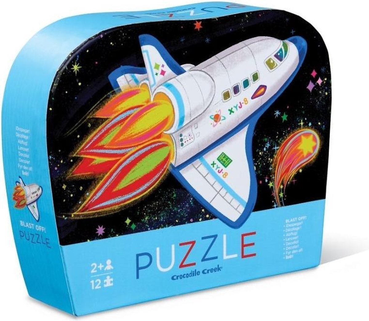 Crocodile Creek Crocodile Creek ® Mini Puzzel 12 St. Blast Off