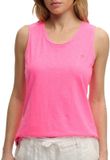 Superdry Scoop Neck Mouwloos T-shirt Roze S Vrouw