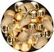 Kerstversiering Boules de Noël en plastique Or 6-8-10 cm Lot de 62x Pièces - Décoration de sapin de Noël
