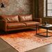 LOLA&MOI Vloerkleed - 80 x 150 cm - Reflect Sun Fire - Laagpolig Tapijt - Gerecycled PET