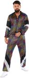 amscan Bol Retro Joggingpak Heren 80s Neon Print Kostuum