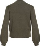 Vila Trui Viril Turtle-nk Balloon L/s Top - N 14084179 Forest Night/ Dark Melange Dames Maat - S