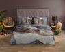 dekbedovertrek moderne print - 1 persoons 140x200/220 cm - Grijs - 100% Coton renforcé