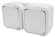 Aqua Pro prise encastrable avec terre, IP55, Blanc, 60225