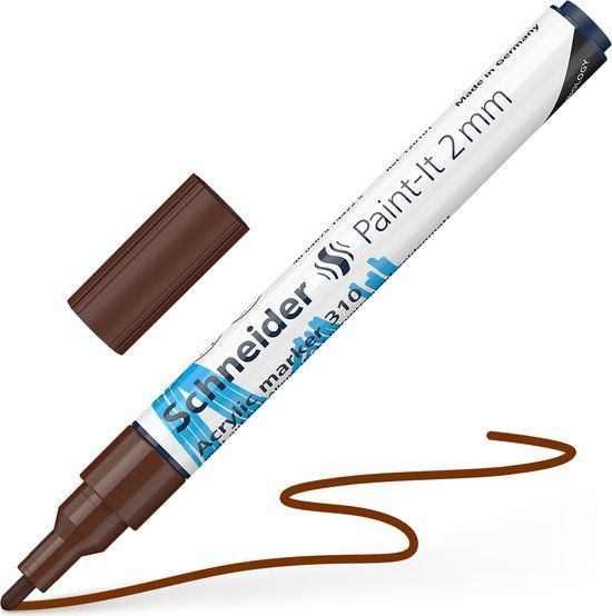 Schneider Schrijfwaren Schneider Paint-It 310 Acrylmarker - 2mm - Bruin