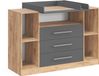 Vicco Commode Olina, doré chêne/anthracite, 138,3 x 93 cm
