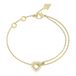 JOYERIA Guess ICONIQUE JUBB05534JWYGS Armband Vrouwen Roestvrij staal Goudkleurig Kristal