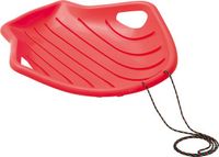 Prosperplast Sneeuw slee met trekkoord - rood - kunststof - voor kinderen - 78 cm
