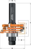 CMT Verstelbare groeffrezen set van 3.2mm tot 18mm, HW