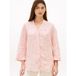 Tommy Hilfiger Hemdbluse ESS LINEN COLLARLESS SHIRT mit Logo-Stickerei