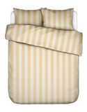 Essenza Minte Stripe Dekbedovertrek Yellow straw - Vanilla 140x200/220