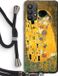 Case Company® - Samsung Galaxy A32 4G Hoesje met Koord - Der Kuss - TPU Back Cover