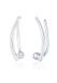 Elli - Oorbellen - Dames oorsteker met kristallen in 925 sterling zilver - Dames