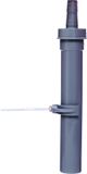 KIRCHHOFF ECO-SAVE KS dompelbuis, Grijs, 1 1/2"BI x 250 mm, voor DN 40 mm sifon, met 3/4" toestelaansluiting