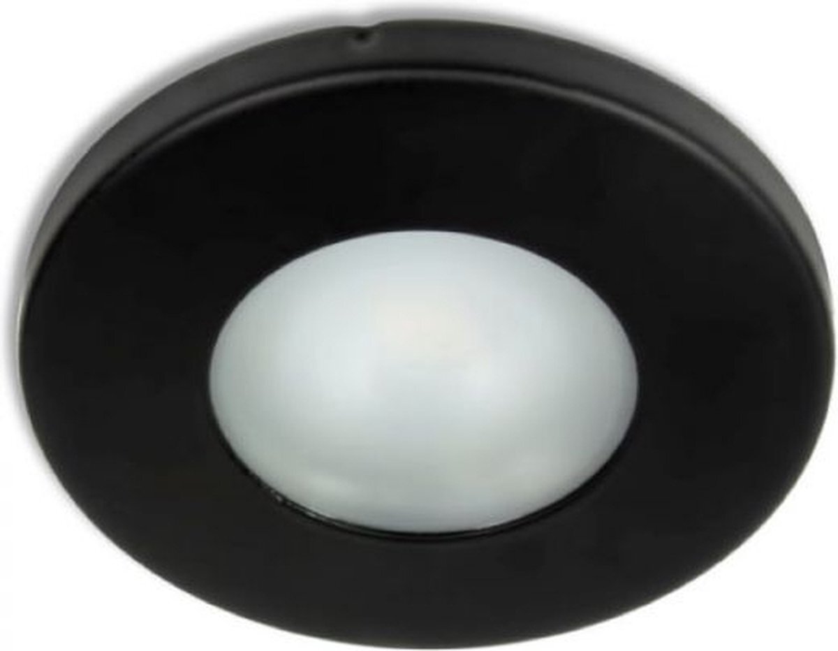 Philips IP44 LED inbouwspot Tessa -Rond Zwart -Sceneswitch -Dimbaar 5W -Philips