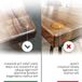ZenithVibe Plus - Patins antidérapants transparents en verre pour tables à manger - Jeu de 50 pièces - 27 mm