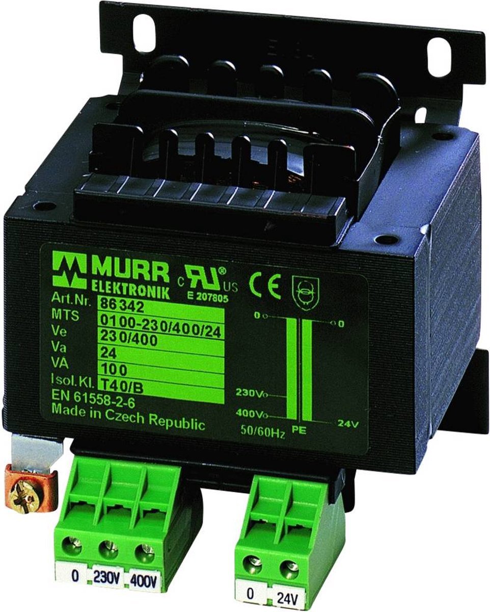 Murrelektronik stay connected 86345 Veiligheidstransformator 1 x 230 V/AC, 400 V/AC 1 x 24 V/AC 250 VA