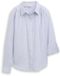 Tom Tailor - Overhemdblouse met omgeslagen boorden - Maat 42 - fern blue dobby
