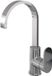 Brauer Chrome Edition Hoge Opbouw Wastafelmengkraan met Draaibare Platte Uitloop Model C Chroom