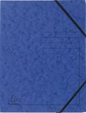 Exacompta 25x Elastomappen A4 Blauw Karton