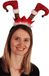 Merkloos / Sans marque Kerst haarband/diadeem elfen beentjes rood
