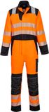 Portwest PW3 Vlamvertragende Modaflame Hi-Vis Overall FR509 - Oranje/Zwart - XL