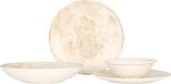Bonna Serviesset (Large) - Nacrous - 24 pièces - 6 personnes - Porcelaine