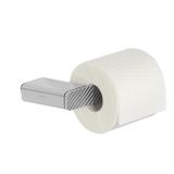 Geesa Toiletrolhouder Shift Zonder Klep met Diagonaal Strepenpatroon Chroom