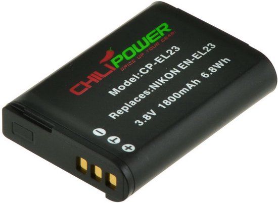ChiliPower EN-EL23 Accu voor Nikon - 1800mAh - CP-EL23