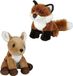 Ravensden - Knuffeldieren set - vos en hertje - pluche knuffels - 18 cm