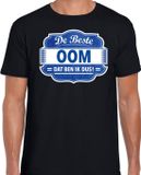 Bellatio Decorations Shoppartners Bv T-shirt - Beste oom - Zwart - Heren - Maat M