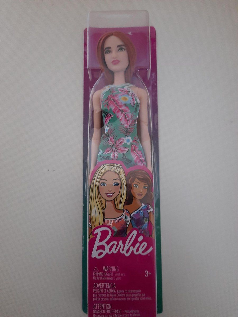 Mattel Groene Bloem Jurk - Roodharige Fashionista Doll GHT27