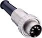 Lumberg 0132 08-1 Connecteur DIN, droit Nombre de pôles : 8 Argent 1 pièce(s)