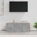 Maison Exclusive - Meuble TV aspect béton, gris, 80x34x30 cm, en panneau de fibres de bois