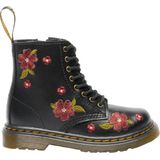 Dr. Martens 1460 Pascal leren gebloemde enkelboots met borduursels - zwart