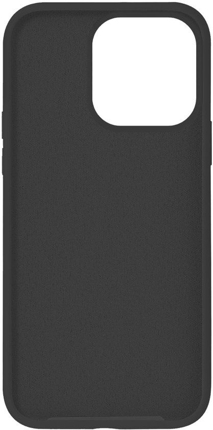 Jaym, Siliconen MagSafe Hoesje met Microvezel voor Apple iPhone 15 Pro - Zwart