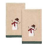 Avanti Linens Friends Gather Collection, 2 stuks vingertop handdoekenset, bruin