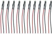 TAMS Elektronik 81-50267-10-C LED avec fils de connexion Vert 10 pièce(s)