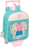 Peppa Pig Schoolrugzak met Wielen Pretty Flowers Geel Munt 22 x 27 x 10 cm