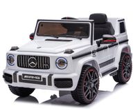 FINOOS Mercedes G63 AMG Cabrio - Elektrische Kinderauto - 12V - Wit