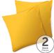 Blumtal - Set Van 2 Kussenslopen - Superzachte Premium Jersey Kussenhoes - 100% Katoen - 60 x 60 cm - Geel