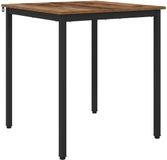 vidaXL Eettafel 70 x 70 x 75 cm Bewerkt Hout Oud Hout Vierkant