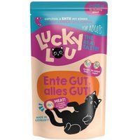 Lucky Lou Adult Eend en Gevogelte Kattenvoer 32x125 g