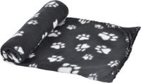 Anders Bol Plaid Pattou polyester - 100x70 cm - Zwart - Voor hond