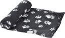 Anders Bol Plaid Pattou polyester - 100x70 cm - Zwart - Voor hond